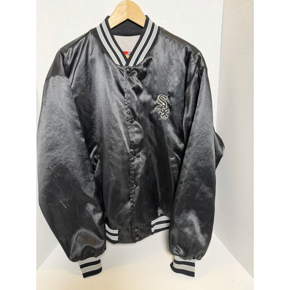Vintage Chicago White Sox Swingster MLB Jacket Baseball Black XL MLB